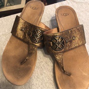 Ugg Cork Wedge Sandals ; size 7